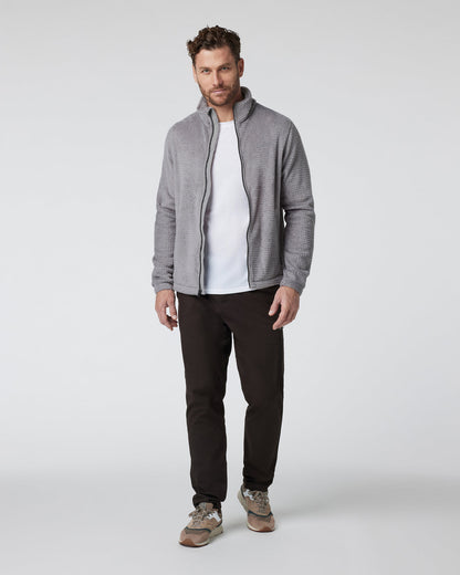 Fairfield Full Zip Jacket Shiitake Fleece Jacket - Vuori
