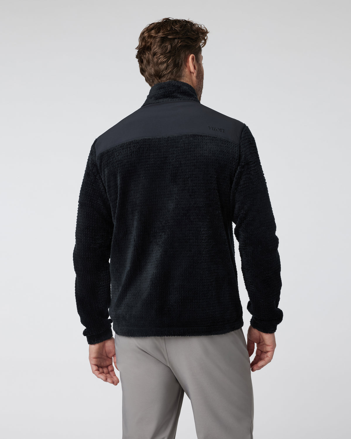 Fairfield Full Zip Jacket Men's Black Fleece Jacket - Vuori