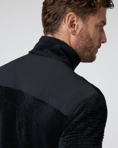 Fairfield Full Zip Jacket Men's Black Fleece Jacket - Vuori