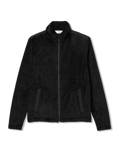 Fairfield Full Zip Jacket Men's Black Fleece Jacket - Vuori