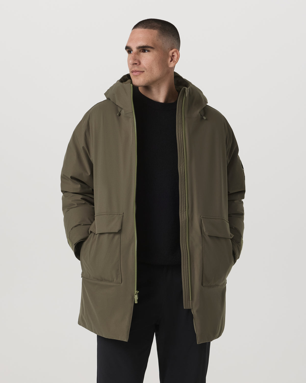 Bering Down Parka Warm Men's Oregano Jacket - Vuori