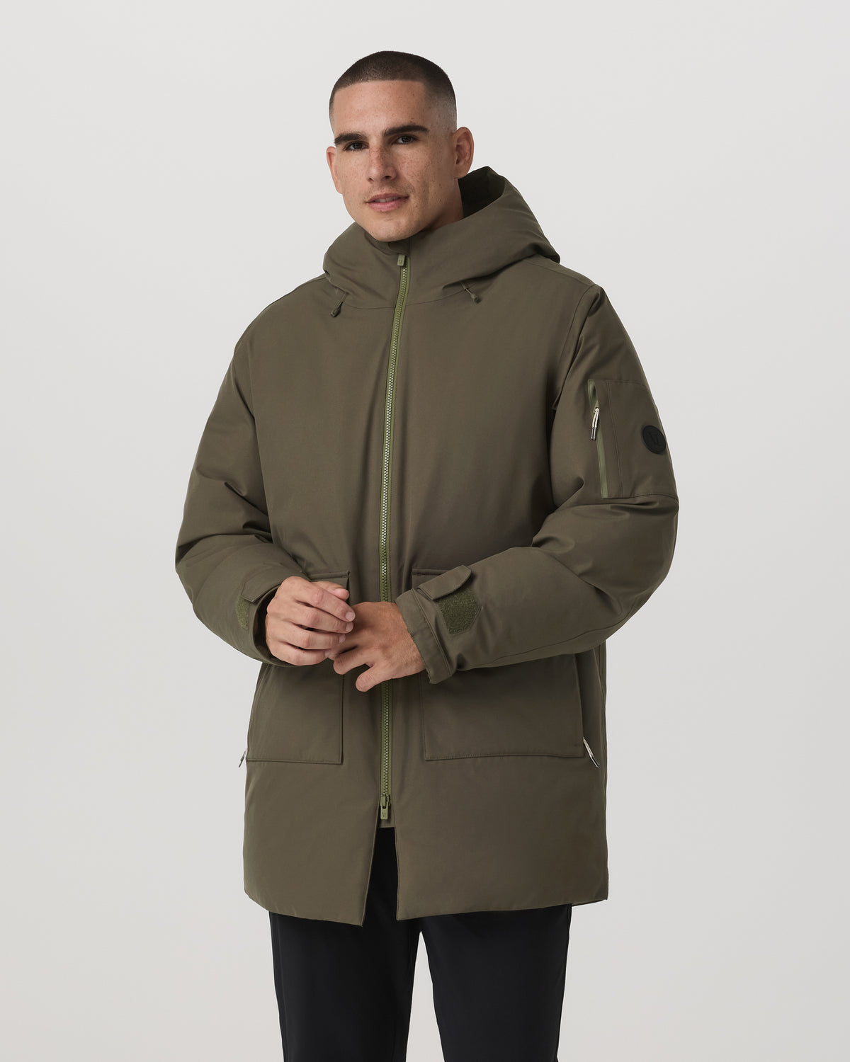 Bering Down Parka Warm Men's Oregano Jacket - Vuori