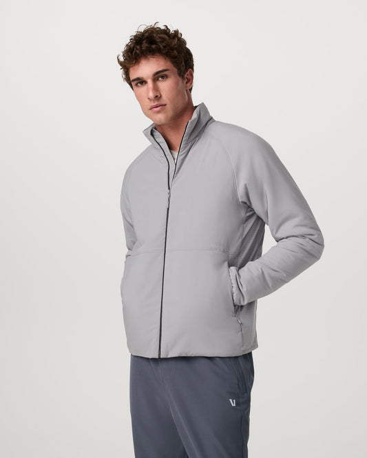 Malin Hybrid Jacket Men's Classic Fit Sea Fog Jacket - Vuori