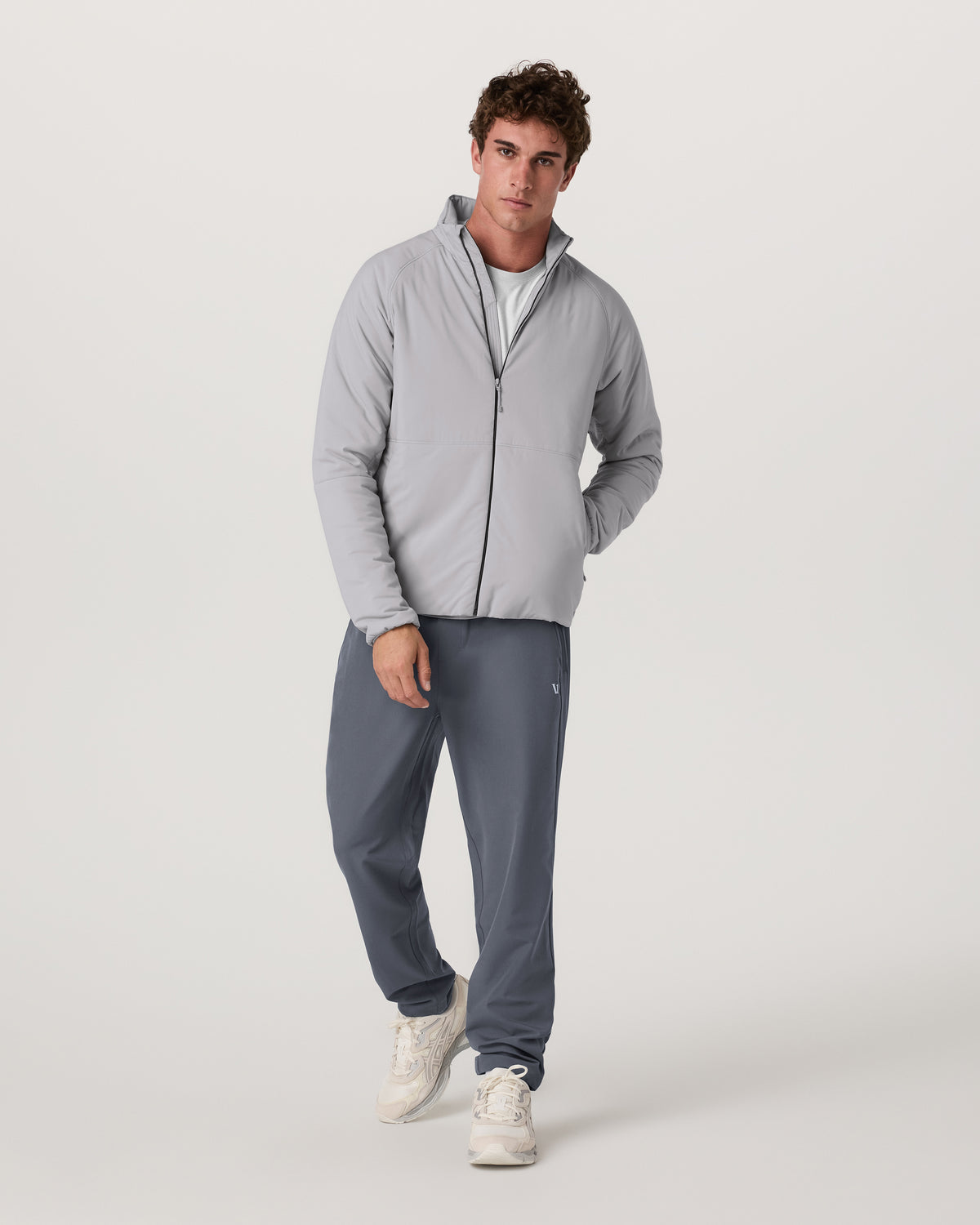 Malin Hybrid Jacket Men's Classic Fit Sea Fog Jacket - Vuori