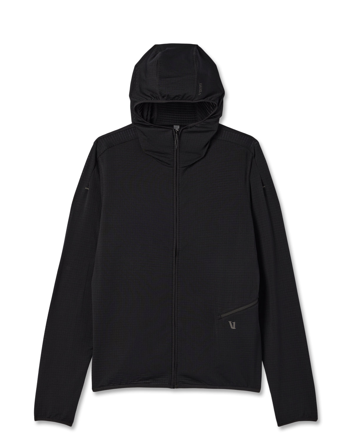 Powergrid Full Zip Jacket 2.0 Men's Black Fleece Jacket - Vuori