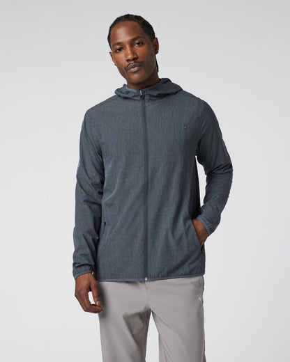 Outdoor Trainer Shell Dark Pewter Linen Texture - Vuori