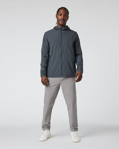 Outdoor Trainer Shell Dark Pewter Linen Texture - Vuori