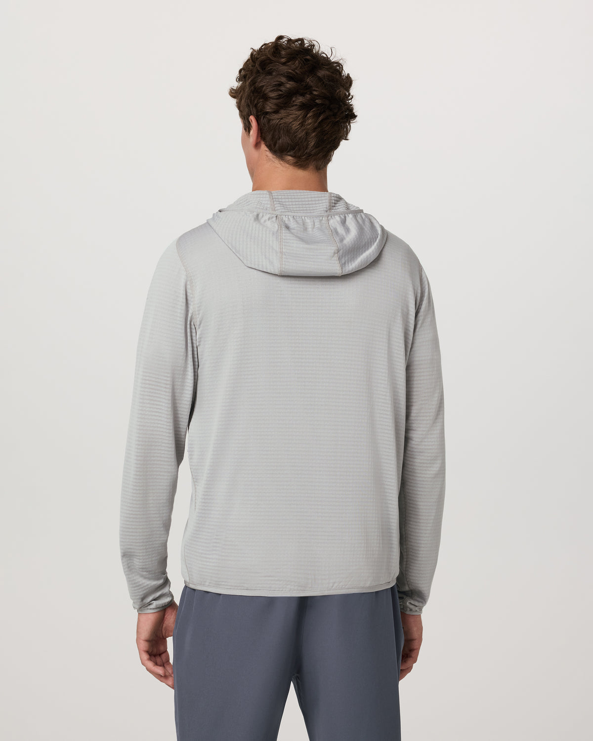 Powergrid Full Zip Jacket 2.0 Men's Sea Fog Fleece Jacket - Vuori