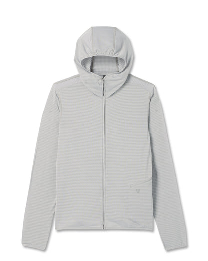 Powergrid Full Zip Jacket 2.0 Men's Sea Fog Fleece Jacket - Vuori