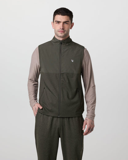 Sunday Element Vest Men's Kale Heather Vest - Vuori
