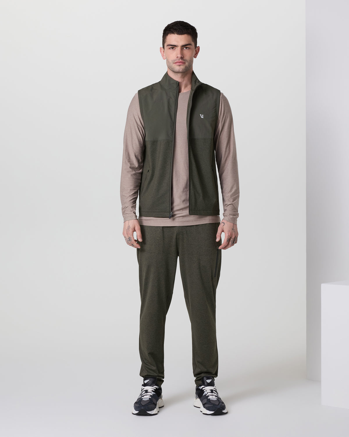 Sunday Element Vest Men's Kale Heather Vest - Vuori