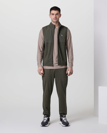 Sunday Element Vest Men's Kale Heather Vest - Vuori