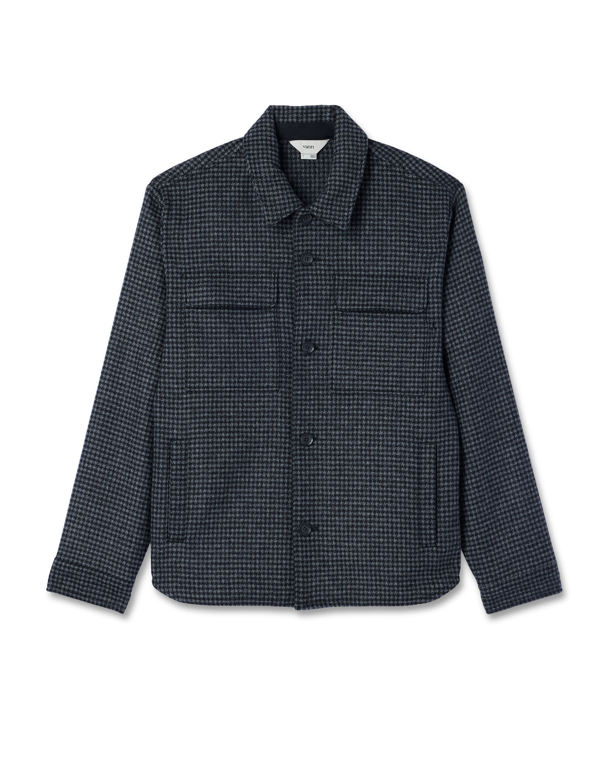 Ridge Natural Shirt Jacket Men's Grey Button-Up Jacket - Vuori