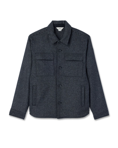 Ridge Natural Shirt Jacket Men's Grey Button-Up Jacket - Vuori