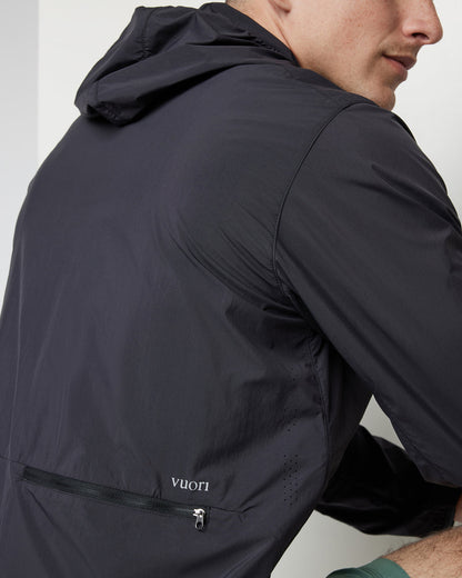 Ronan Packable Jacket Black Water Repellent Jacket - Vuori
