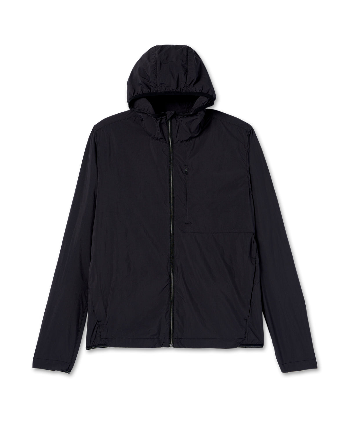 Ronan Packable Jacket Black Water Repellent Jacket - Vuori