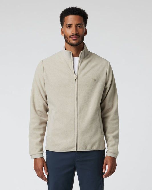 Aspen Full Zip Jacket Toast Fleece Jacket - Vuori