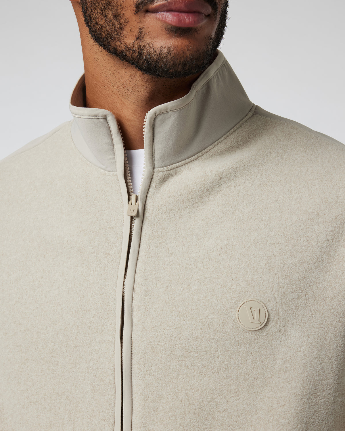 Aspen Full Zip Jacket Toast Fleece Jacket - Vuori