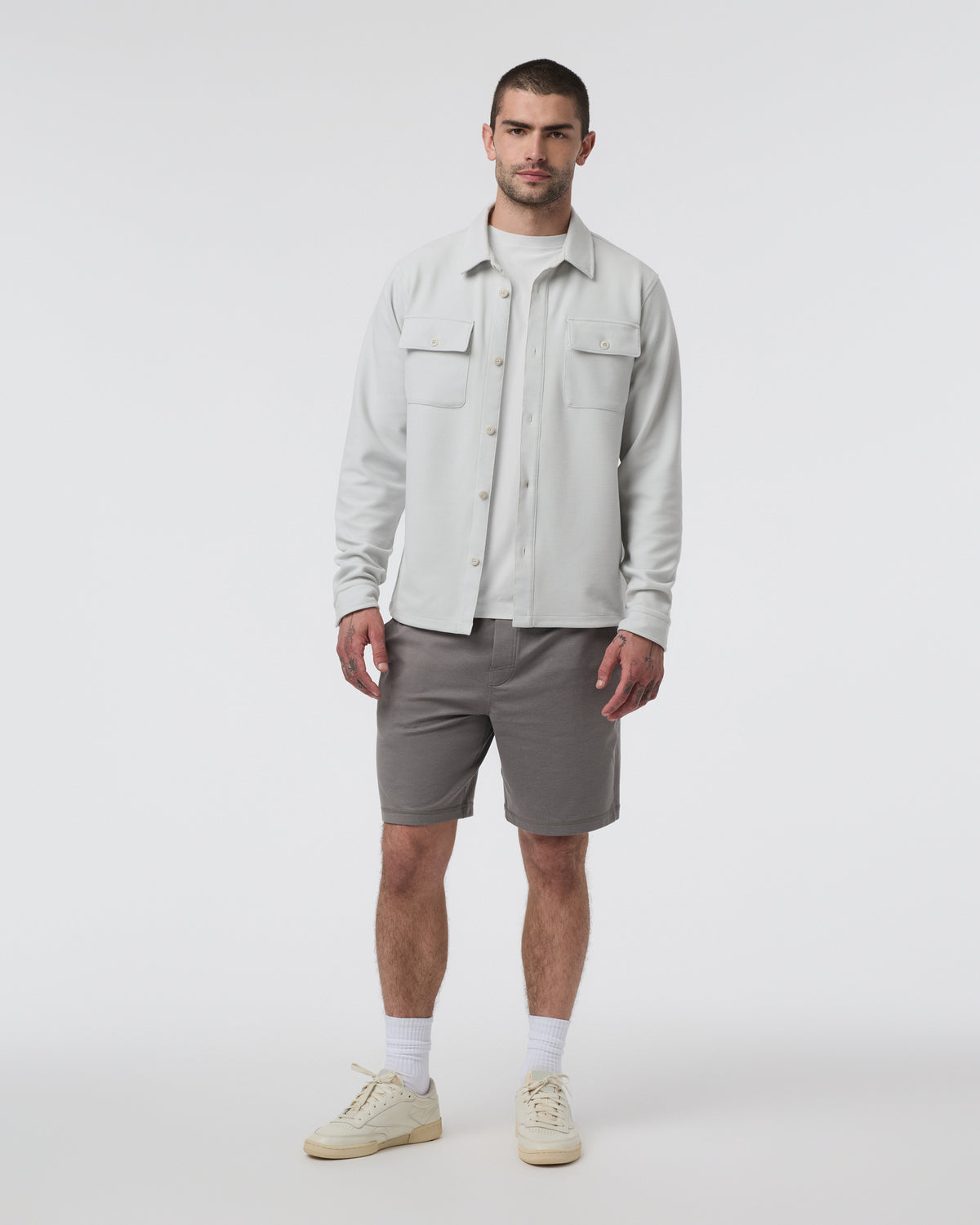 Waffle Shirt Jacket Salt - Vuori