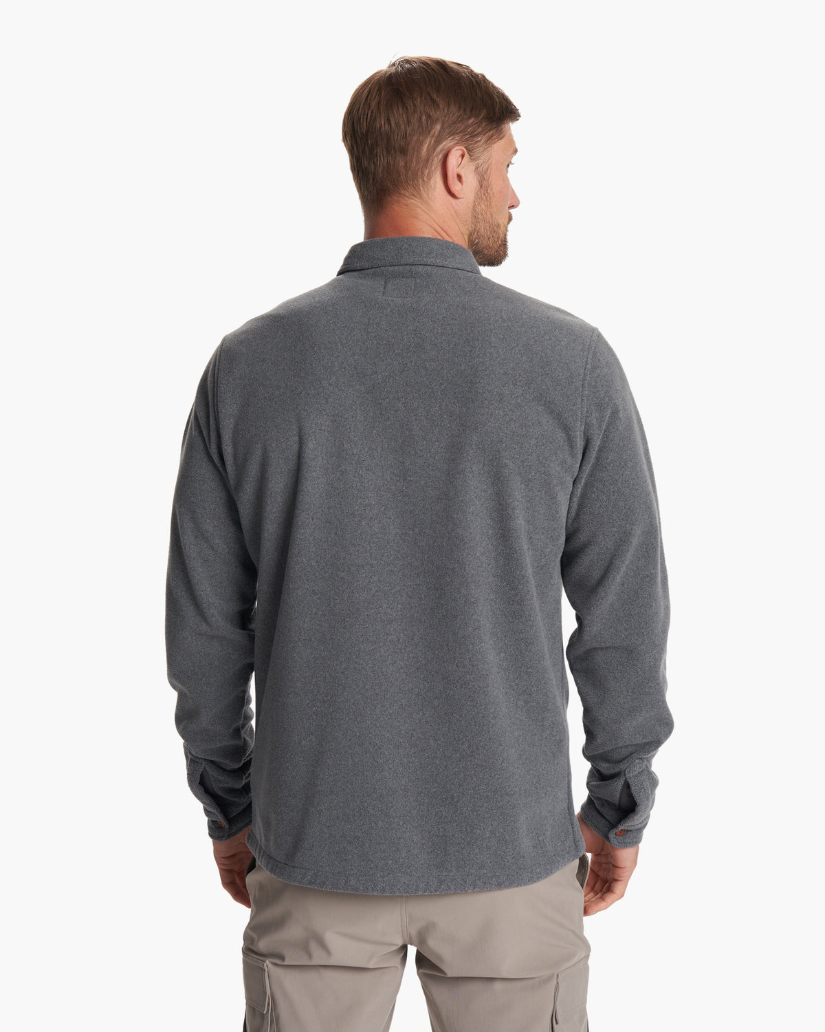Aspen Shirt Jacket Men's Heather Grey Shirt Jacket - Vuori
