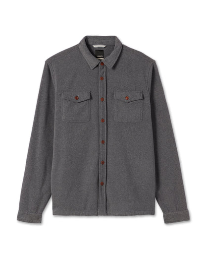 Aspen Shirt Jacket Men's Heather Grey Shirt Jacket - Vuori