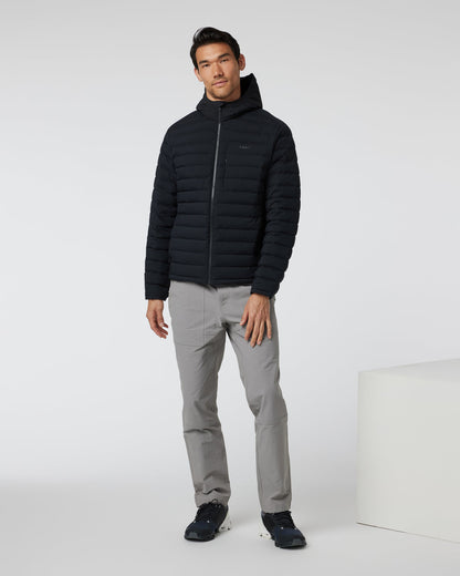 Steadfast Full Zip Hooded Jacket Black - Vuori