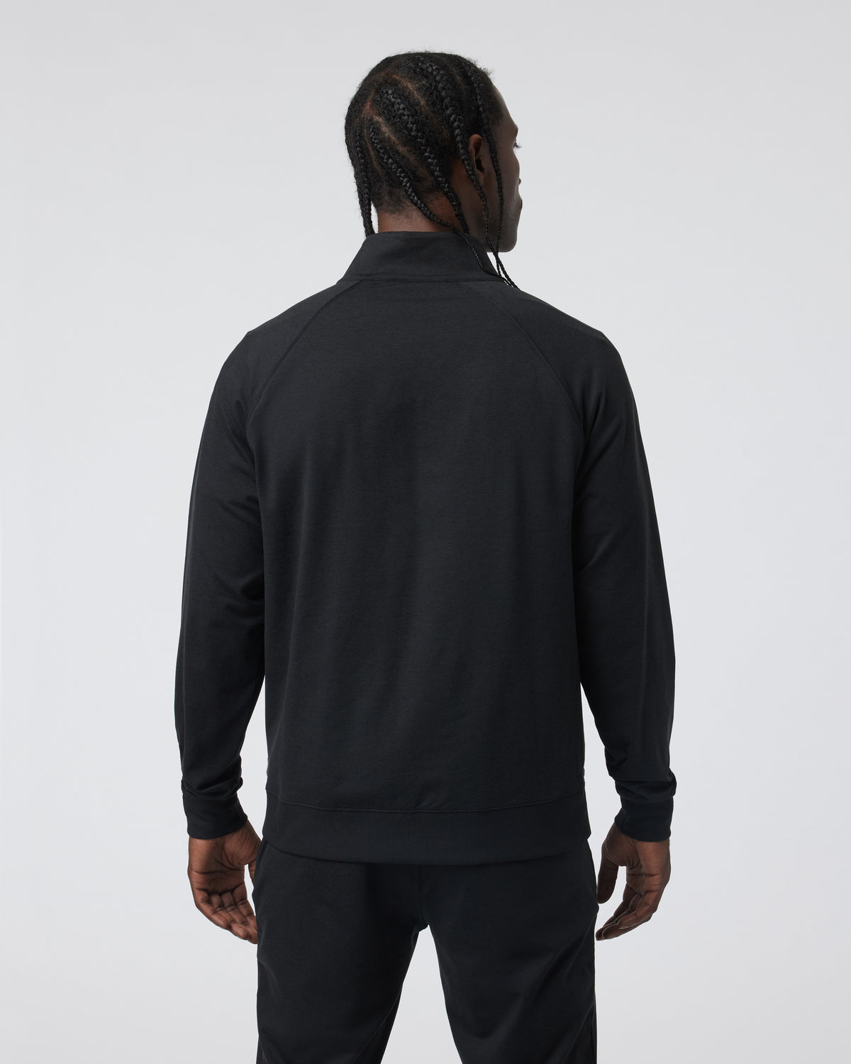 Coronado Novelty Full Zip Men's Black Heather Jacket - Vuori