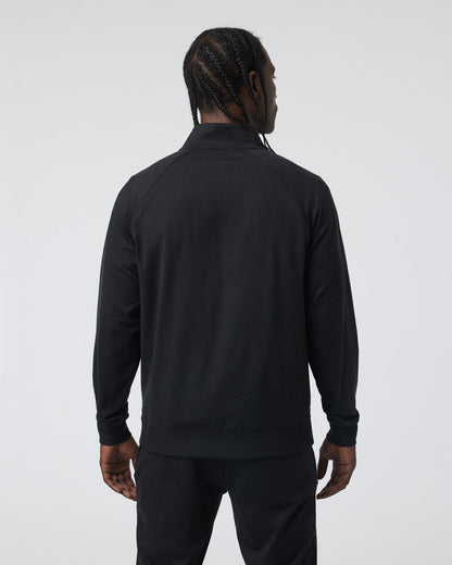 Coronado Novelty Full Zip Men's Black Heather Jacket - Vuori