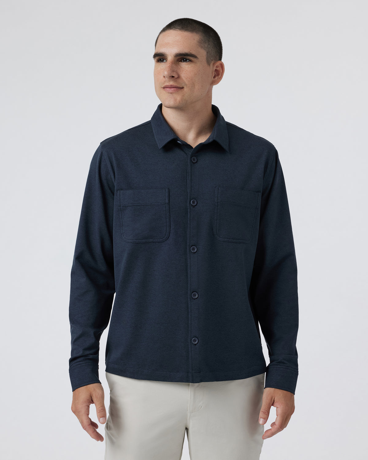 Coronado Shirt Jacket Midnight Heather - Vuori