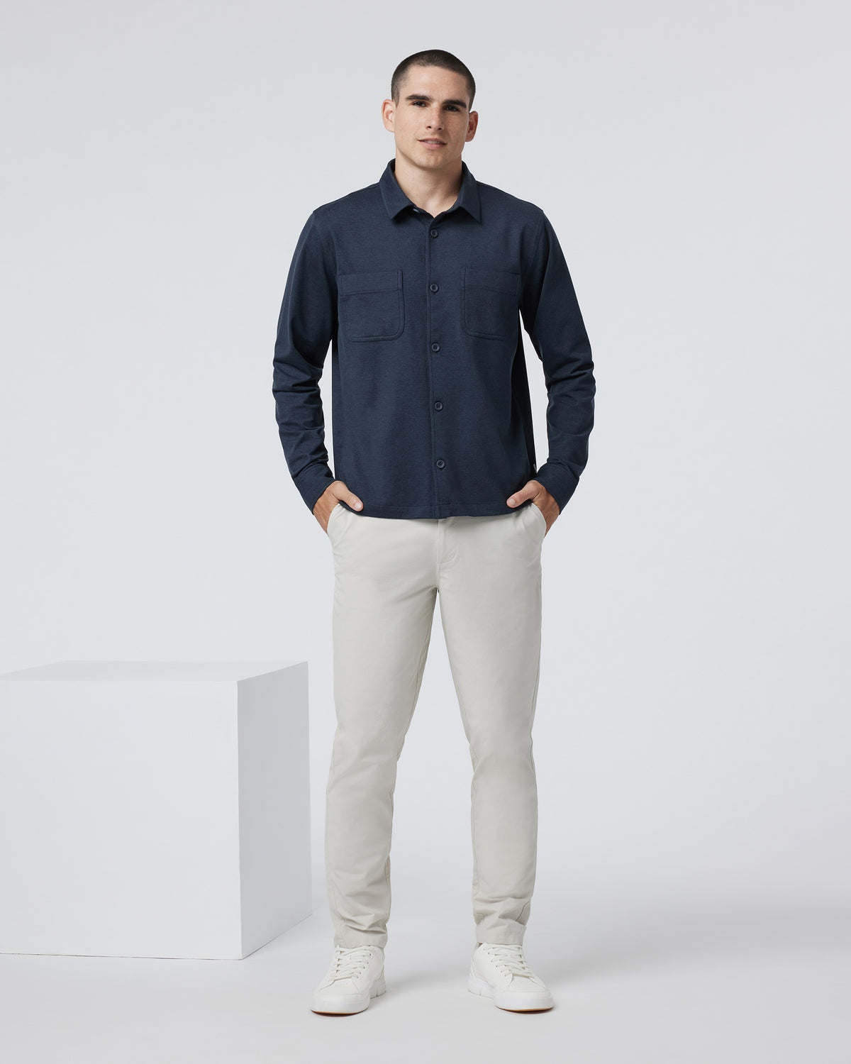 Coronado Shirt Jacket Midnight Heather - Vuori