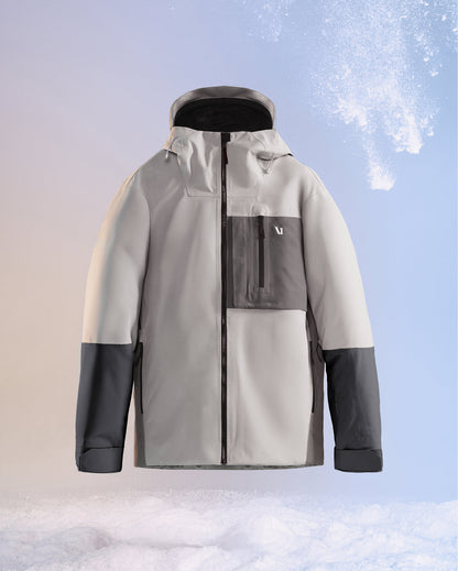Taika Snow Shell Men's Amethyst Grey Ski/Board Jacket - Vuori