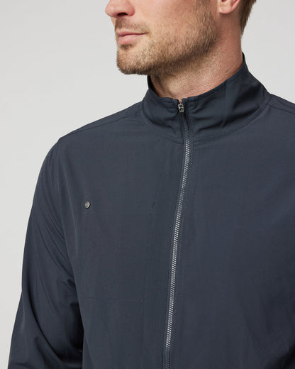 Venture Track Jacket Men's Navy Workout Jacket - Vuori