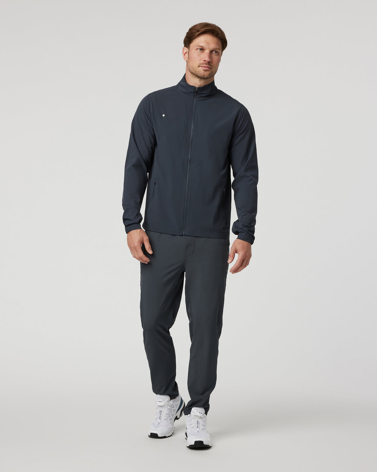 Venture Track Jacket Men's Navy Workout Jacket - Vuori
