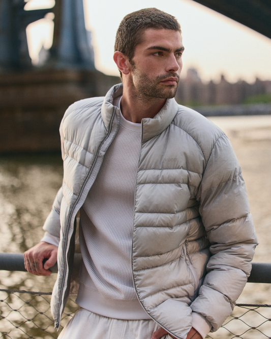 Coordinate Down Jacket Men's Sea Fog Ultra-Light Jacket - Vuori