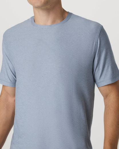 Strato Tech Tee Men's Blue Dusk Heather T-Shirt - Vuori