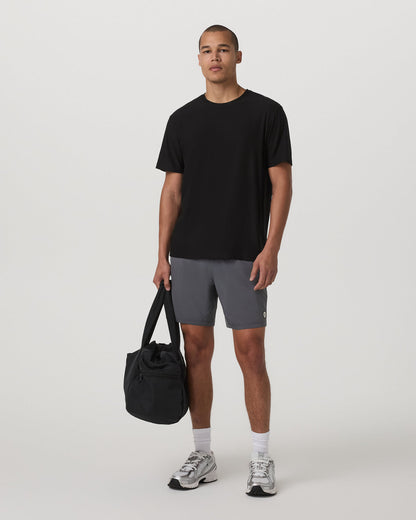 Short Sleeve Strato Tee - Relaxed Fit Men's Black Shirt - Vuori