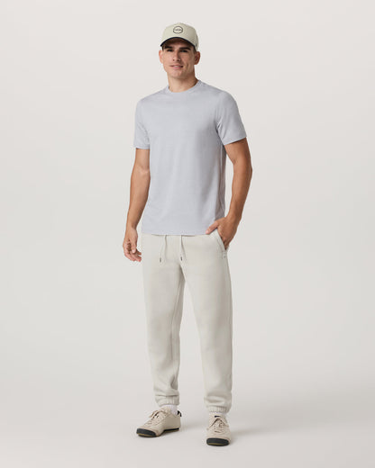 Short Sleeve Ponto Performance Tee Platinum Heather - Vuori