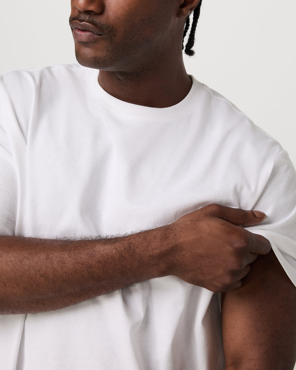 Short Sleeve Heavyweight Cotton Tee Men's White T-Shirt - Vuori