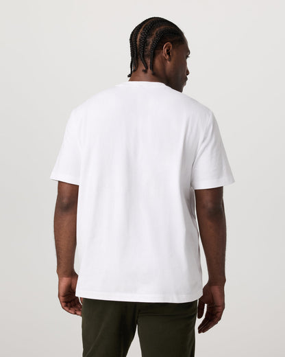 Short Sleeve Heavyweight Cotton Tee Men's White T-Shirt - Vuori