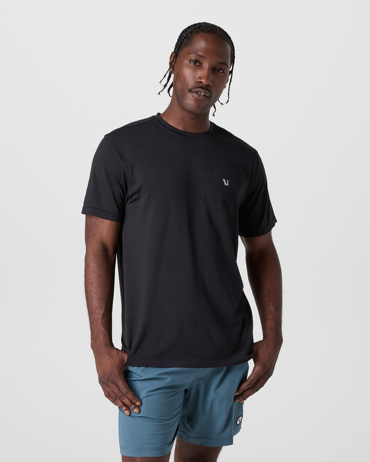 Short Sleeve Clearview Seamless Tee Black - Vuori