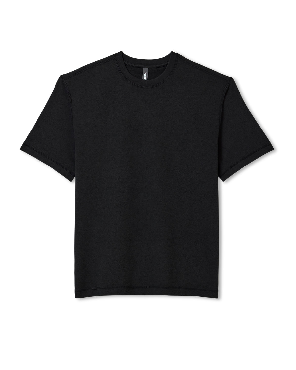 Men's Short Sleeve Ponto Tee - Relaxed Black Heather - Vuori