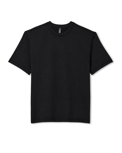 Men's Short Sleeve Ponto Tee - Relaxed Black Heather - Vuori