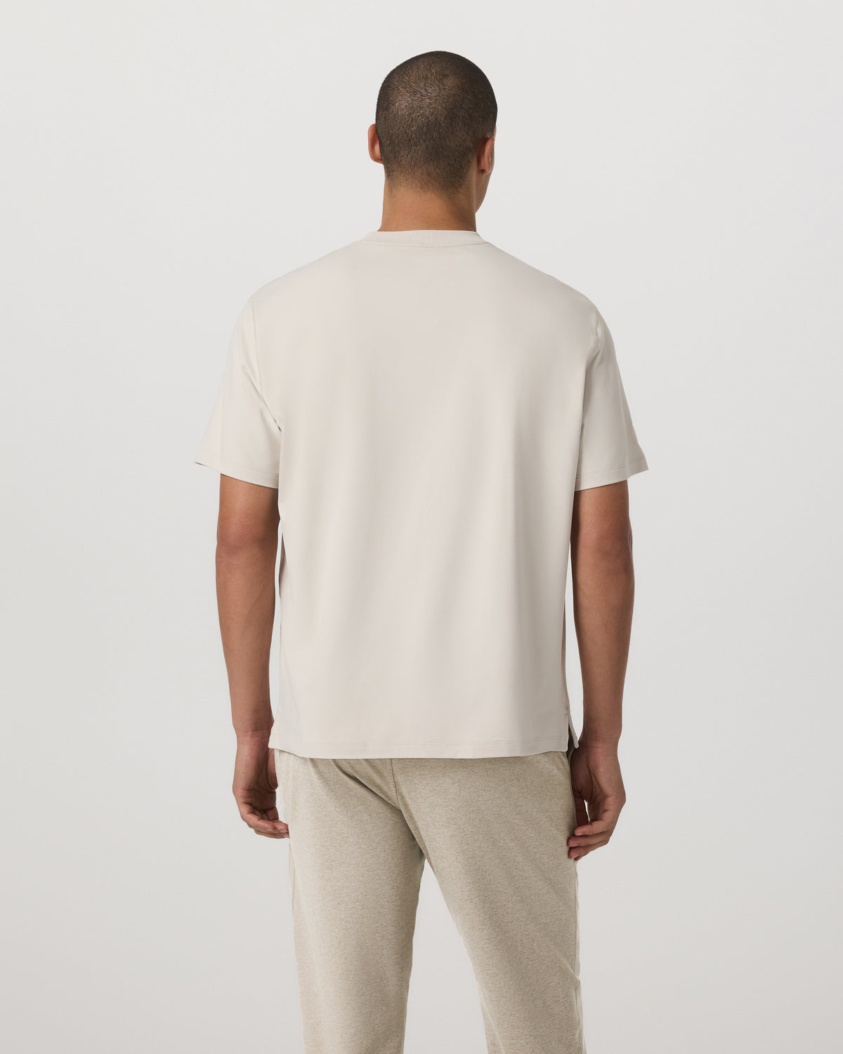Men's Short Sleeve Ponto Pocket Tee - Relaxed Fit Bone - Vuori
