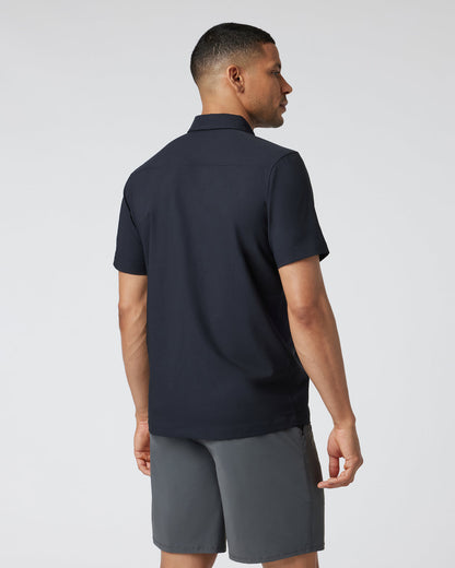 Short-Sleeve Manhattan Button Down Black - Vuori