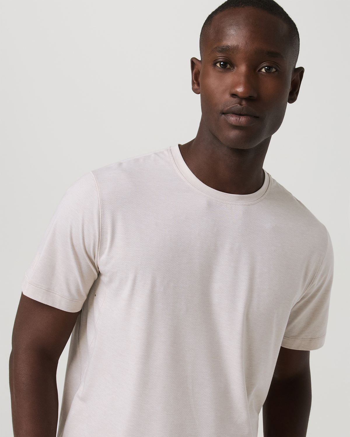 Short Sleeve Everyday Tee Men's Oatmeal Heather Shirt - Vuori