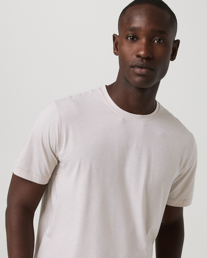 Short Sleeve Everyday Tee Men's Oatmeal Heather Shirt - Vuori