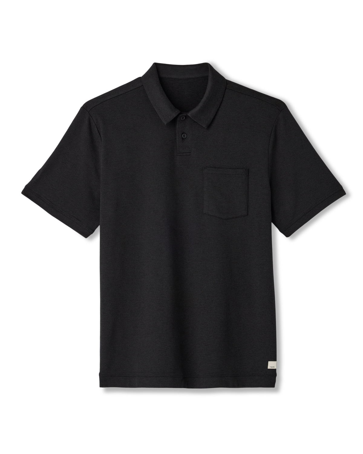 Short Sleeve Ponto Performance Polo Black Heather - Vuori