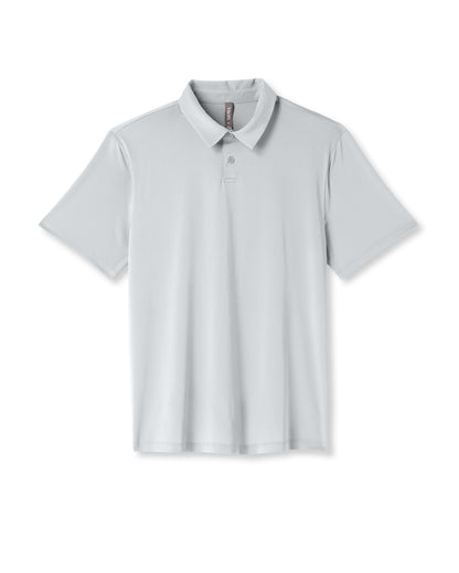 Short Sleeve Viewpoint Polo 2.0 Men's Sky Grey Shirt - Vuori
