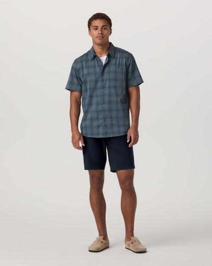 Short Sleeve Plaid Button Down Shirt Men's Abyss Shirt - Vuori