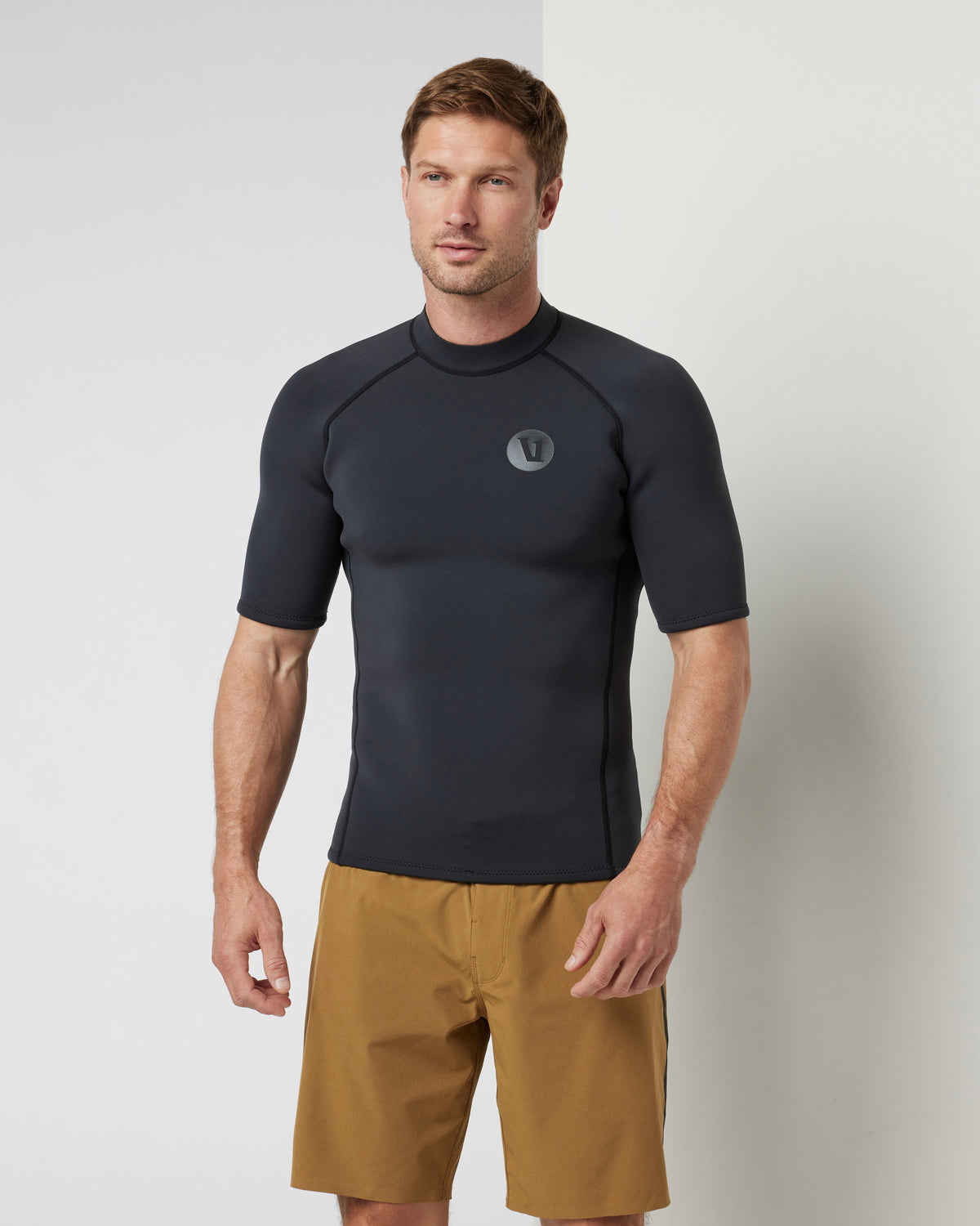 Short Sleeve Yulex Wetsuit Top Washed Black - Vuori